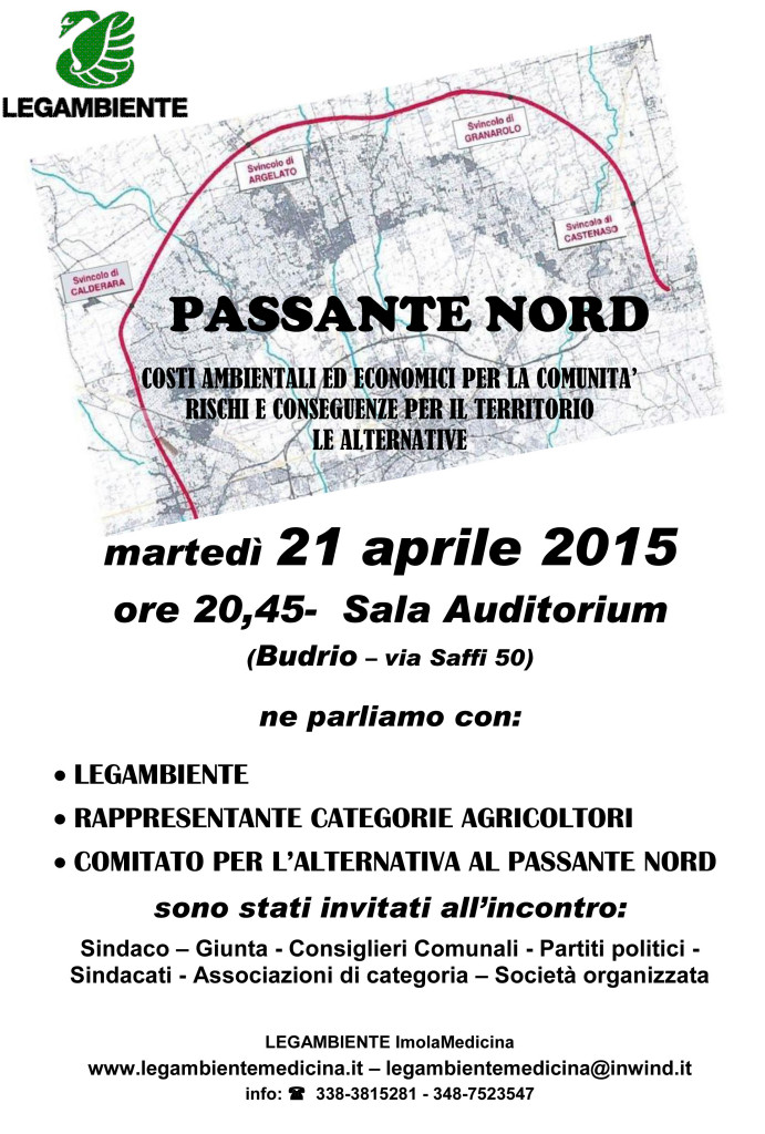 Passante Nord - incontro a Budrio, locandina